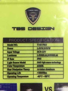 هدلایت TBS DESIGN مدل T100 PRO